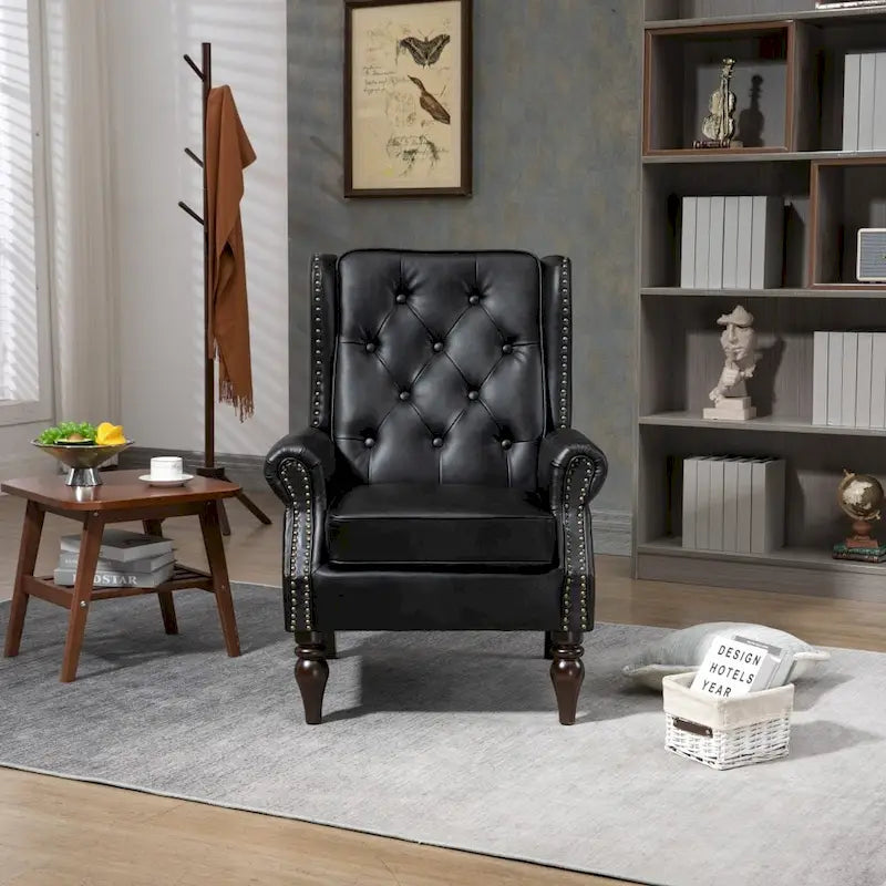 Wood Frame Armchair Modern Accent Chair Lounge Chair for Living Room - 29.33 x31.50x 39.37