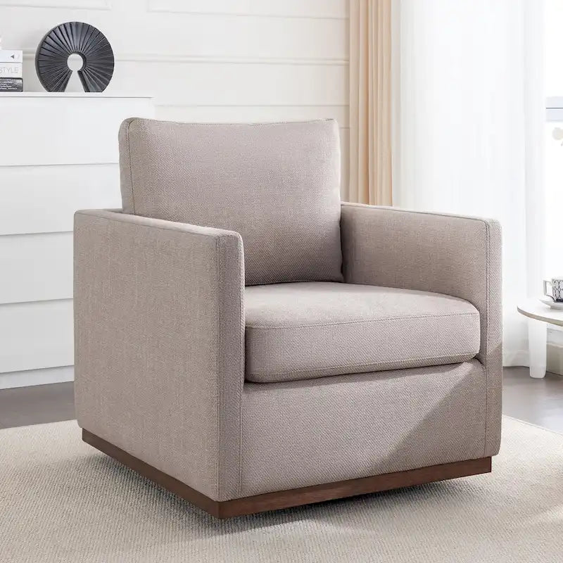 Mid Century Modern Swivel Accent Chair Armchair for Living Room