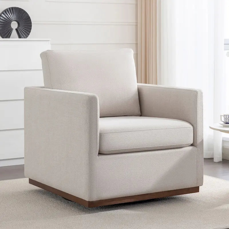 Mid Century Modern Swivel Accent Chair Armchair for Living Room