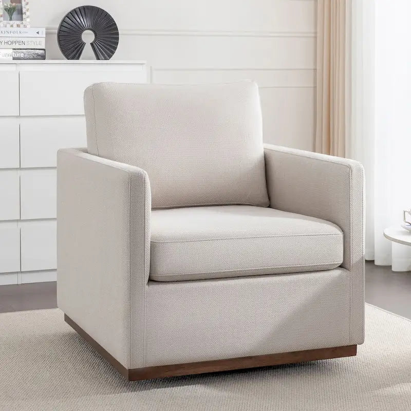Mid Century Modern Swivel Accent Chair Armchair for Living Room