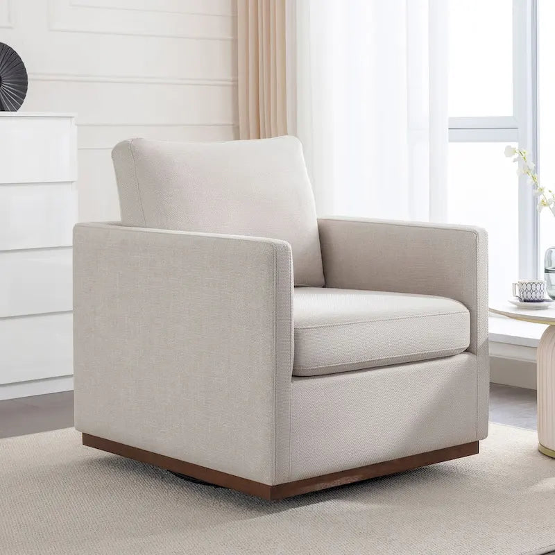 Mid Century Modern Swivel Accent Chair Armchair for Living Room