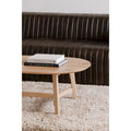 Aurelle Home Tyier Mid-Century Modern Solid Oak Coffee Table - 54 W x 17 H x 28 D