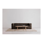 Aurelle Home Tyier Mid-Century Modern Solid Oak Coffee Table - 54 W x 17 H x 28 D