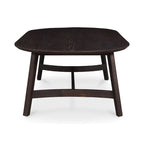 Aurelle Home Tyier Mid-Century Modern Solid Oak Coffee Table - 54 W x 17 H x 28 D