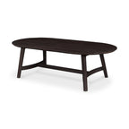 Aurelle Home Tyier Mid-Century Modern Solid Oak Coffee Table - 54 W x 17 H x 28 D