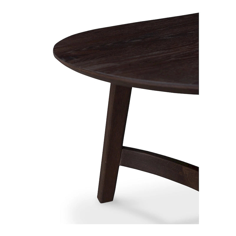 Aurelle Home Tyier Mid-Century Modern Solid Oak Coffee Table - 54 W x 17 H x 28 D