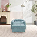 3-in-1 Pull Out Futon Convertible Chair with USB Ports