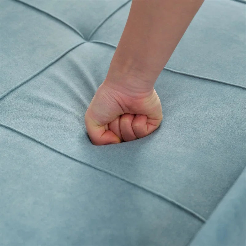 3-in-1 Pull Out Futon Convertible Chair with USB Ports