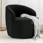 Teddy Fabric Swivel Accent Armchair Barrel Chair