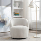 Teddy Fabric Swivel Accent Armchair Barrel Chair