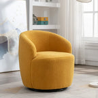 Teddy Fabric Swivel Accent Armchair Barrel Chair