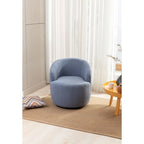 Teddy Fabric Swivel Accent Armchair Barrel Chair