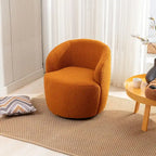 Teddy Fabric Swivel Accent Armchair Barrel Chair