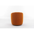 Teddy Fabric Swivel Accent Armchair Barrel Chair