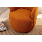 Teddy Fabric Swivel Accent Armchair Barrel Chair