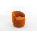 Teddy Fabric Swivel Accent Armchair Barrel Chair