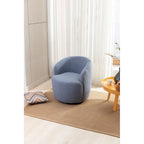 Teddy Fabric Swivel Accent Armchair Barrel Chair