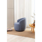 Teddy Fabric Swivel Accent Armchair Barrel Chair
