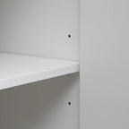 Black Modern Buffet Cabinet with Storage, Fluted Sideboard Large Buffet with Adjustable Shelves, Credenza, Accent Cabinet