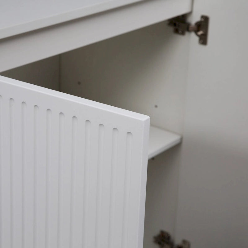 Black Modern Buffet Cabinet with Storage, Fluted Sideboard Large Buffet with Adjustable Shelves, Credenza, Accent Cabinet