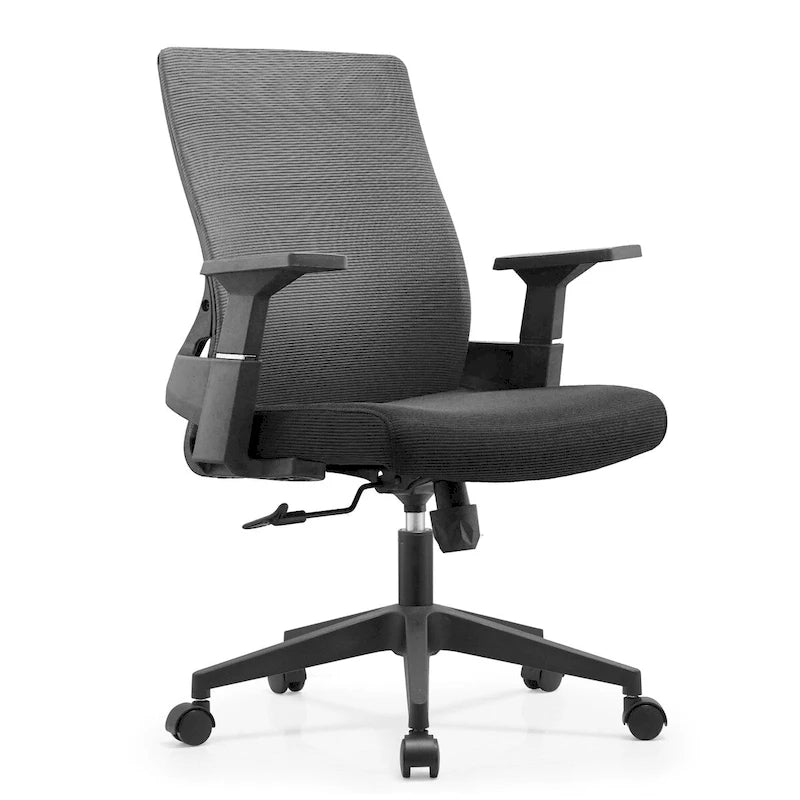 Adjustable Mid-Back Office Chair with 360-Degree Swivel and Tilt Brio Series by LeisureMod