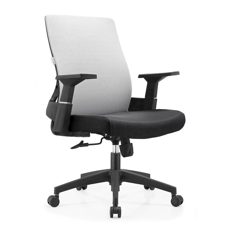 Adjustable Mid-Back Office Chair with 360-Degree Swivel and Tilt Brio Series by LeisureMod
