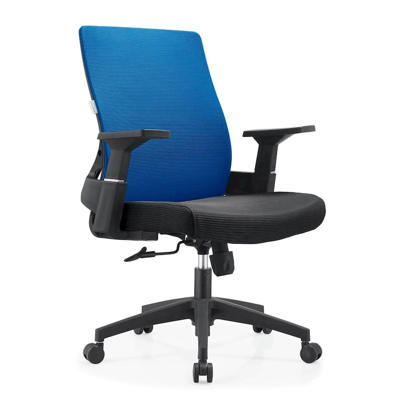 Adjustable Mid-Back Office Chair with 360-Degree Swivel and Tilt Brio Series by LeisureMod
