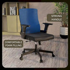 Adjustable Mid-Back Office Chair with 360-Degree Swivel and Tilt Brio Series by LeisureMod