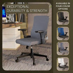 Adjustable Mid-Back Office Chair with 360-Degree Swivel and Tilt Brio Series by LeisureMod