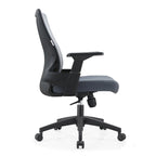 Adjustable Mid-Back Office Chair with 360-Degree Swivel and Tilt Brio Series by LeisureMod