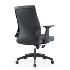 Adjustable Mid-Back Office Chair with 360-Degree Swivel and Tilt Brio Series by LeisureMod
