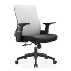 Adjustable Mid-Back Office Chair with 360-Degree Swivel and Tilt Brio Series by LeisureMod