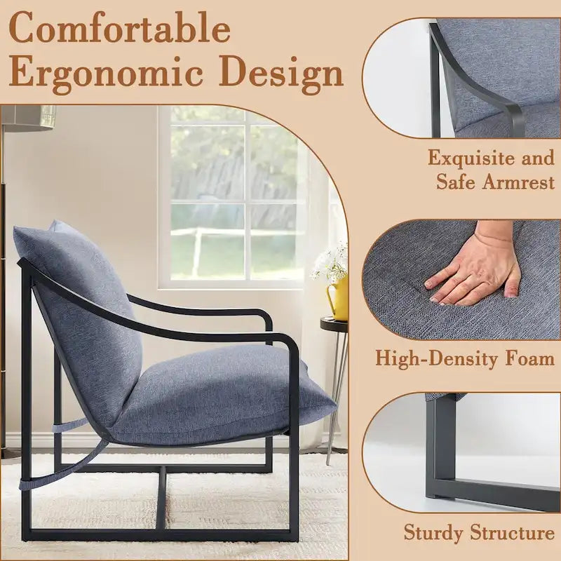 Modern Sling Accent Chair