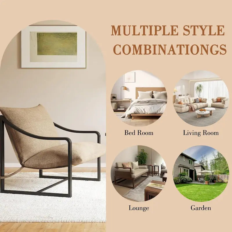 Modern Sling Accent Chair