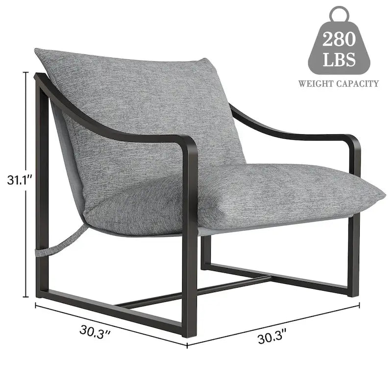 Modern Sling Accent Chair