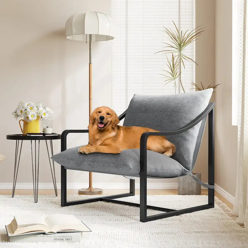 Modern Sling Accent Chair