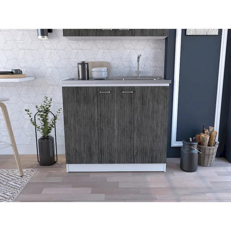 Brookeline Rectangle 2-Door Utility Sink and Cabinet