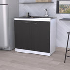 Brookeline Rectangle 2-Door Utility Sink and Cabinet