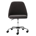 Office Desk Chair, Modern Cute Rolling Vanity Swivel Task Chairs with Wheels, Armless for Home, Bedrooms, Office, Study, Student