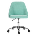 Office Desk Chair, Modern Cute Rolling Vanity Swivel Task Chairs with Wheels, Armless for Home, Bedrooms, Office, Study, Student