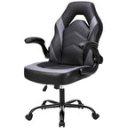 Ergonomic Office Chair with Lumbar Support Height Adjustable Rolling Desk Chairs with Flip-up Armrests