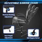 Ergonomic Office Chair with Lumbar Support Height Adjustable Rolling Desk Chairs with Flip-up Armrests