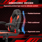 Ergonomic Office Chair with Lumbar Support Height Adjustable Rolling Desk Chairs with Flip-up Armrests