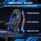 Ergonomic Office Chair with Lumbar Support Height Adjustable Rolling Desk Chairs with Flip-up Armrests