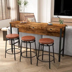 3-Drawer Long Dining Table Set