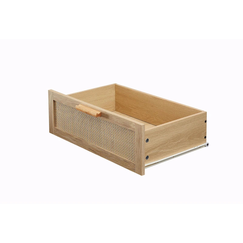 Bedroom Dresser with Rattan Fronts