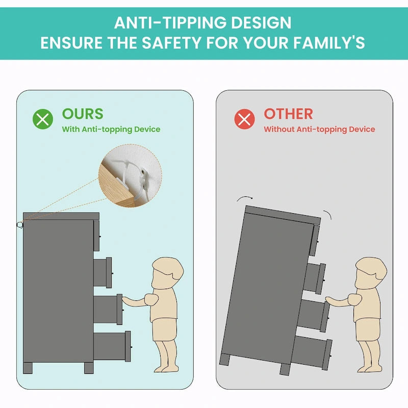 Bedroom Dresser with Rattan Fronts